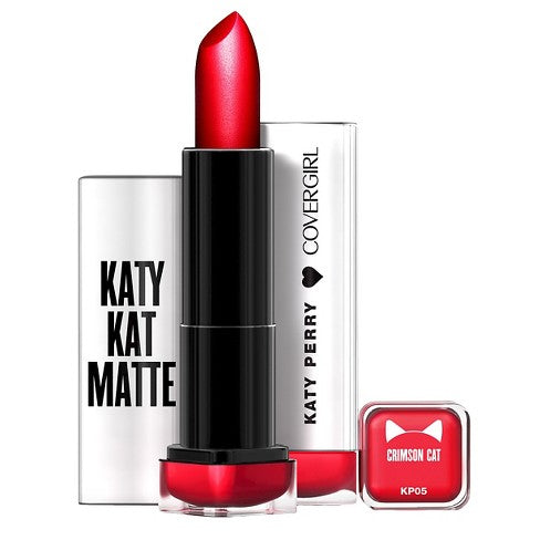 CoverGirl Katy Kat Matte Lipstick Created by Katy Perry - Crimson Cat (KP05) - ADDROS.COM